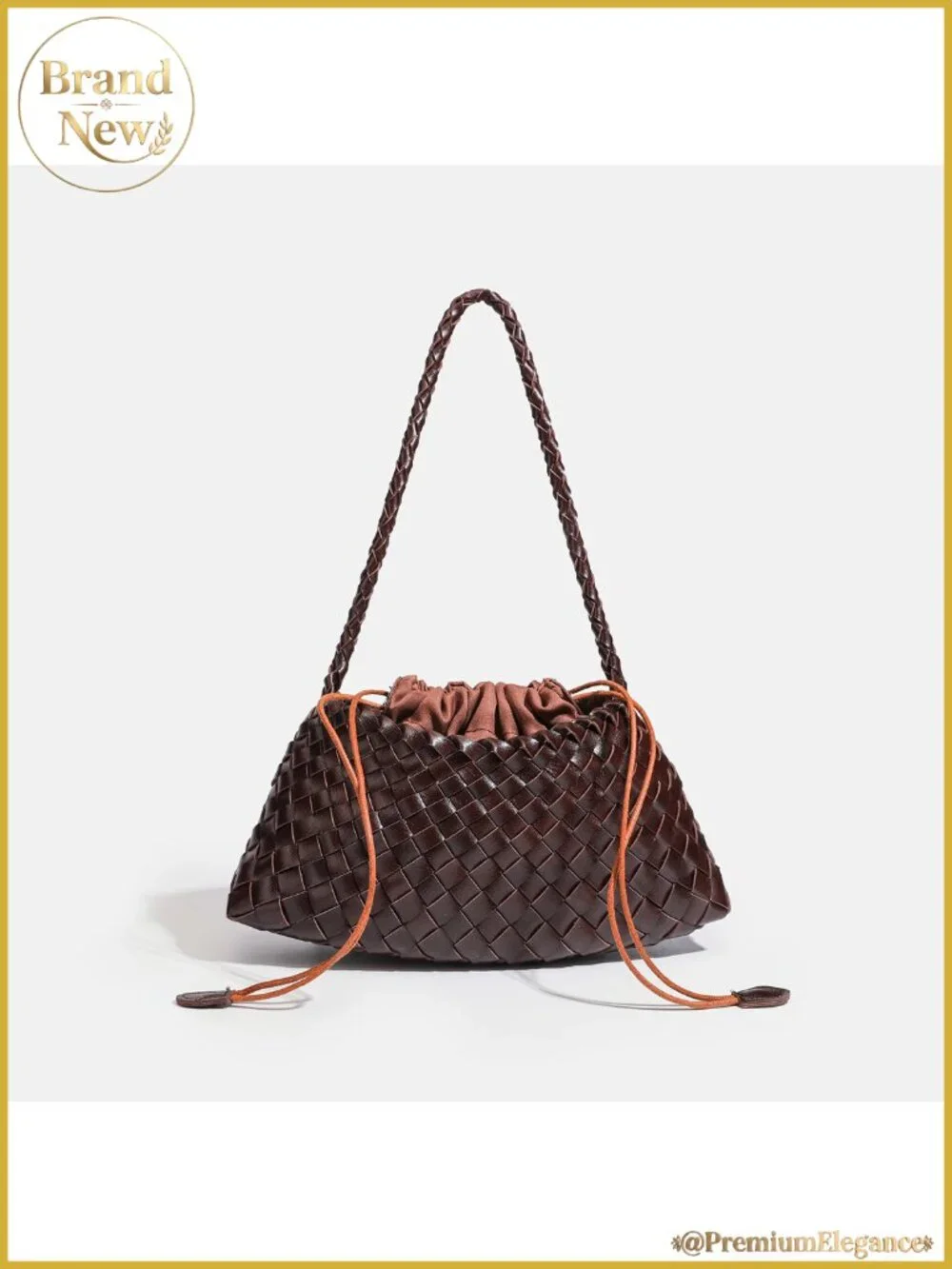 Suede Woven Hobo Bag for Women Trendy Bucket Purse Vintage Shoulder Tote Handbag